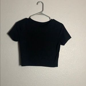 Black crop top